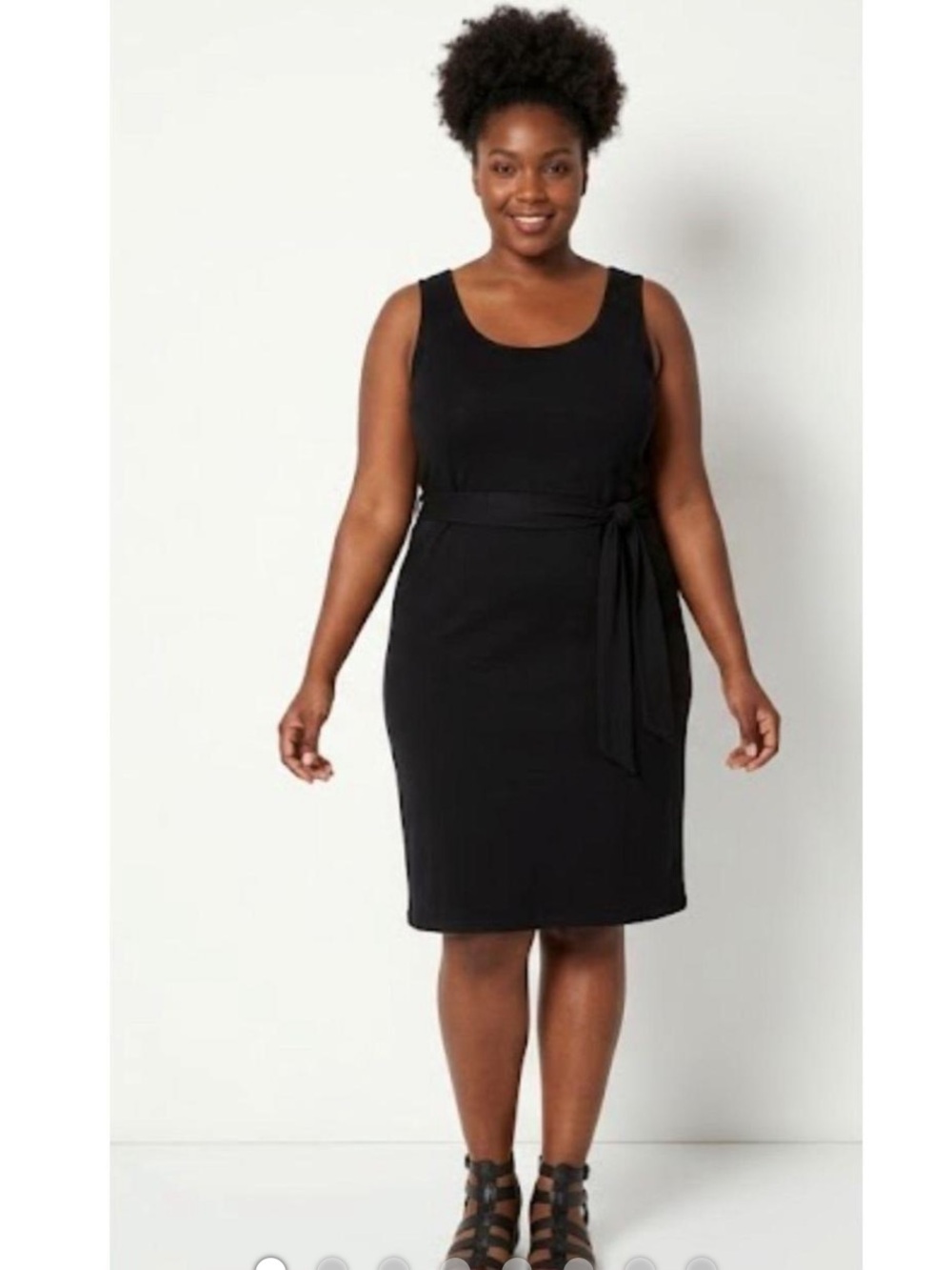 torrid | Dresses | Torrid Black Sleeveless Tiewaist Midi Dress